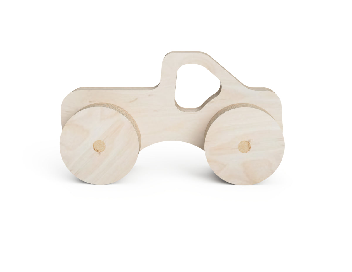 Toy Car Truck DXF file DXF file rendered from angled view for CNC cutting