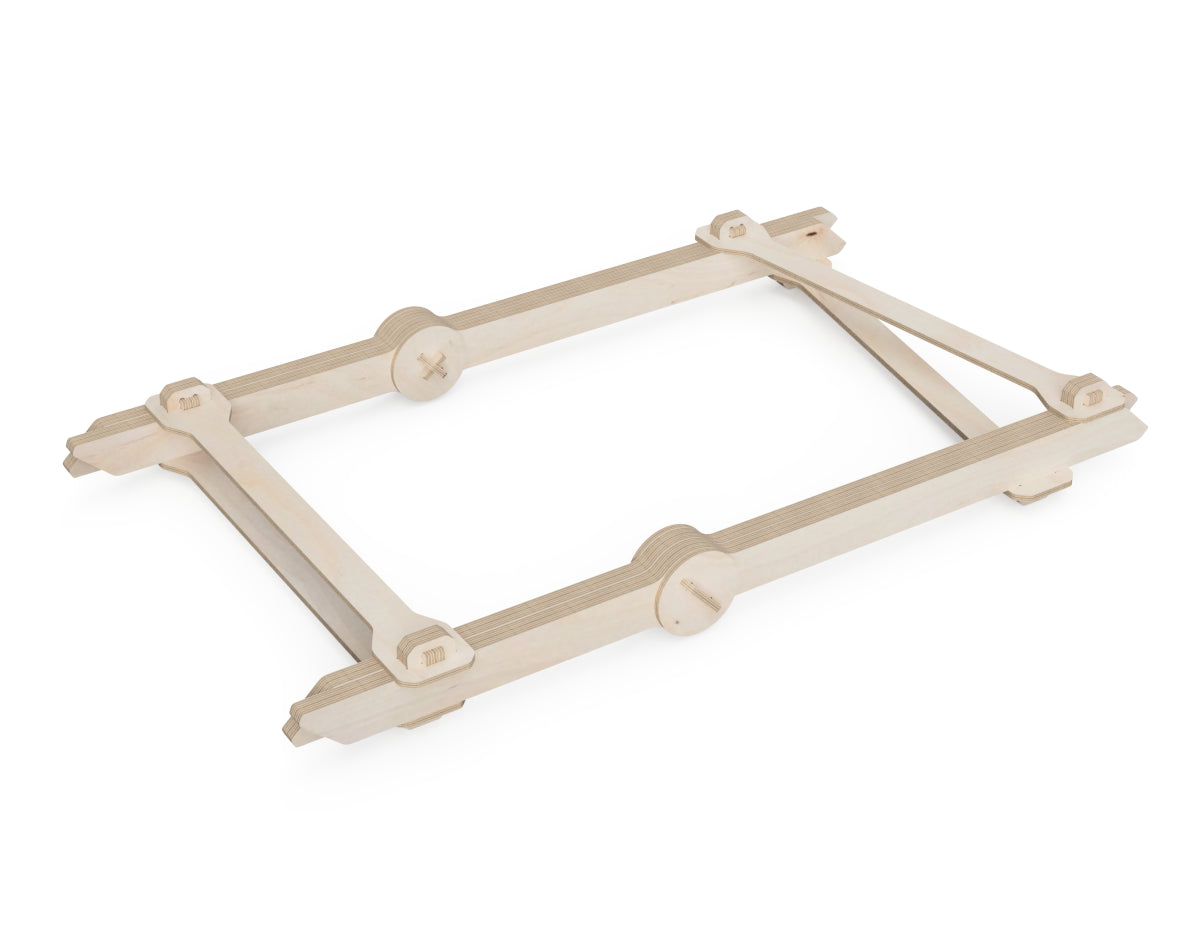 Rendered view of traditional novuss game layout from DXF file