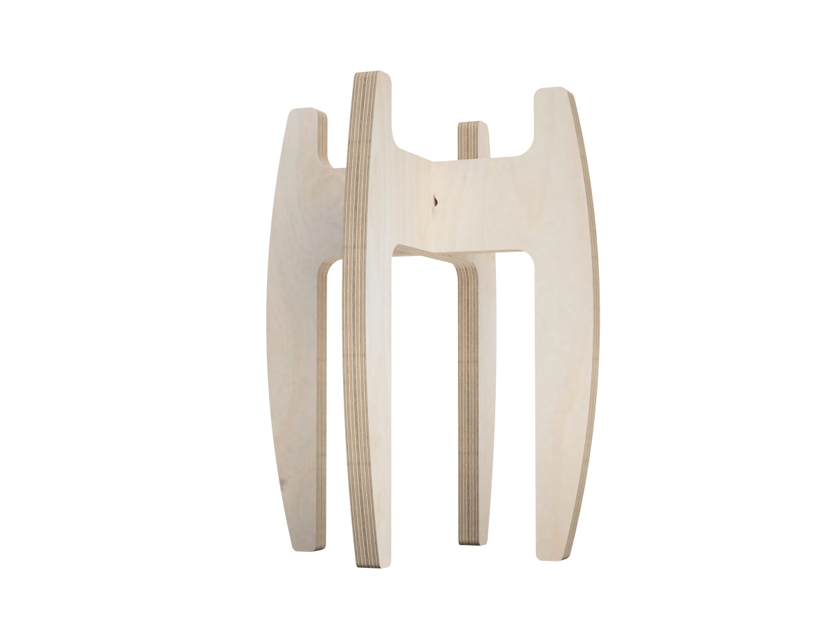 Traditional Plant Stand DXF file CNC-ready design showing joints and assembly features