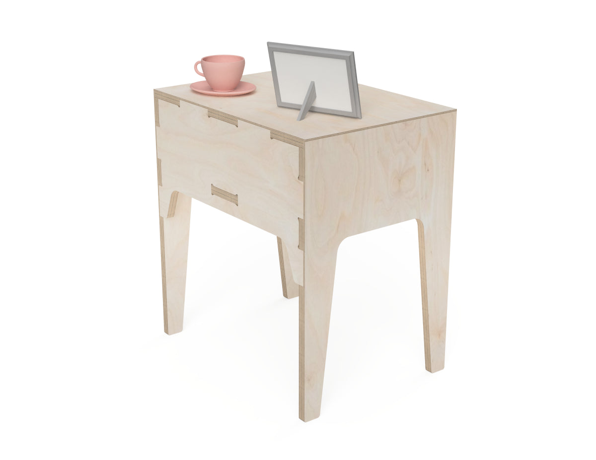 Traditional Side Table CNC-ready design showing joints and assembly features