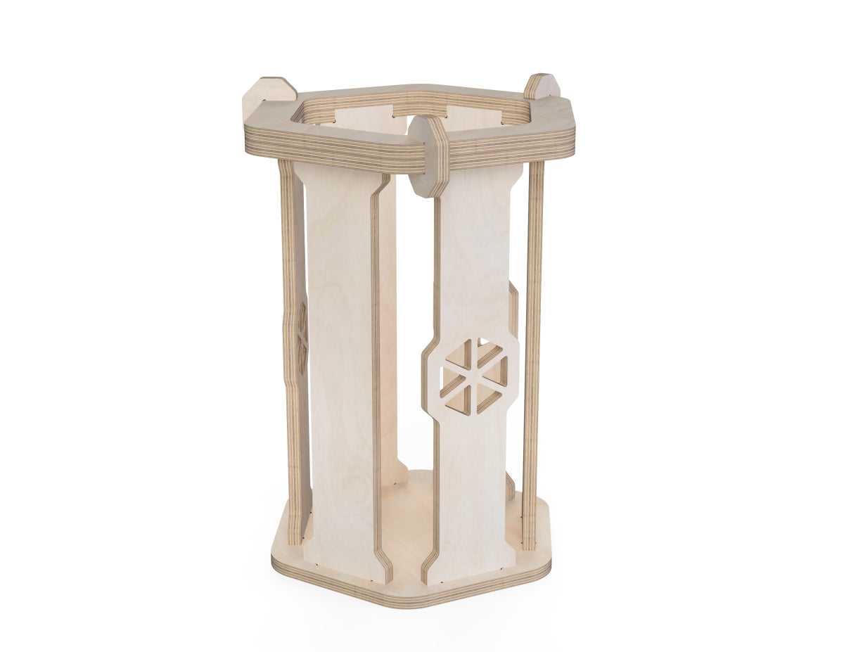 Trash can DXF file CNC DXF file design overview