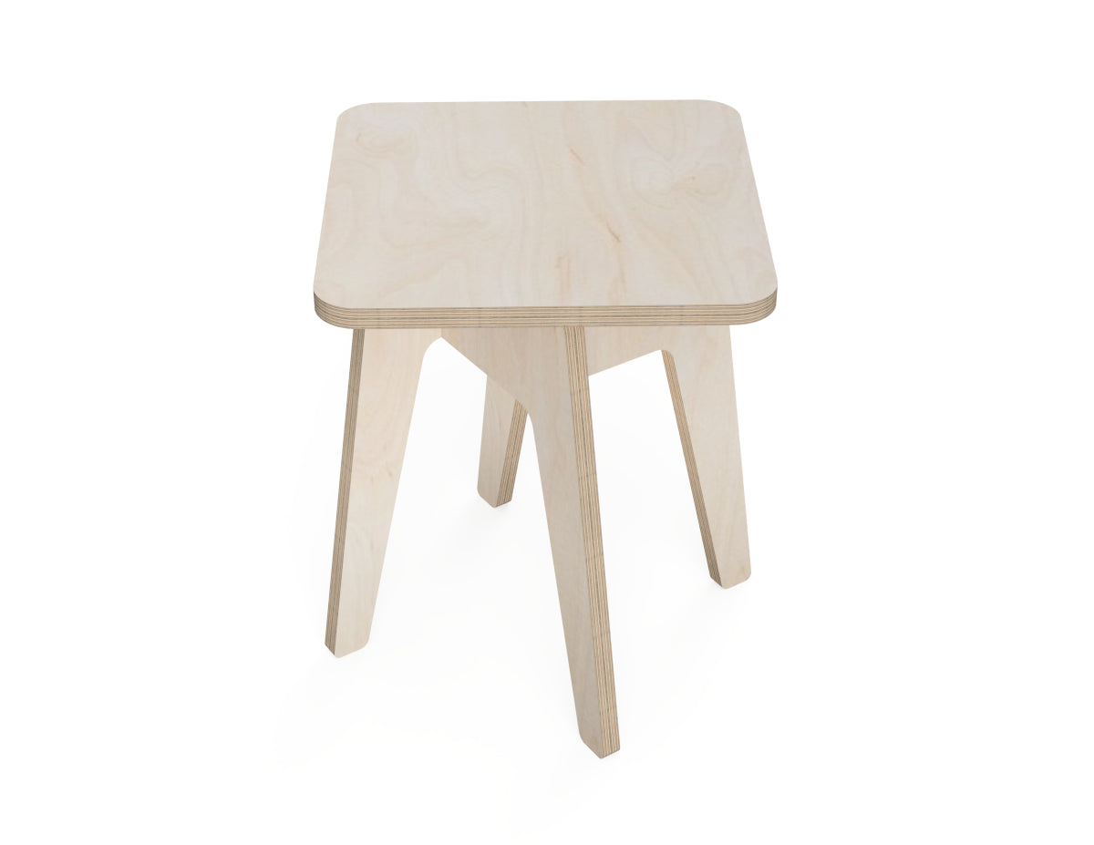 Detailed DXF drawing of twisted stool - for CNC router