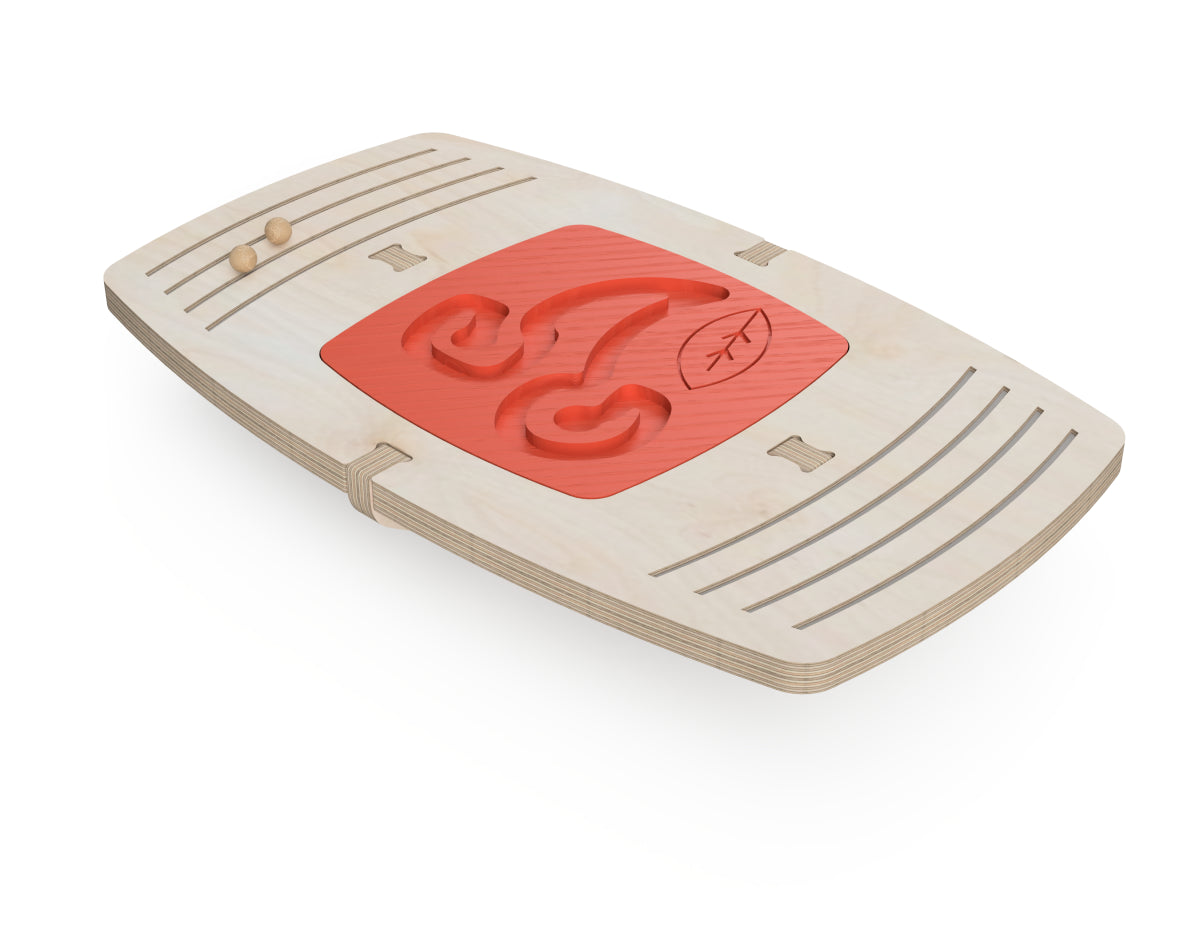 Ultimate Balance Board DXF file rendered from angled view for CNC cutting