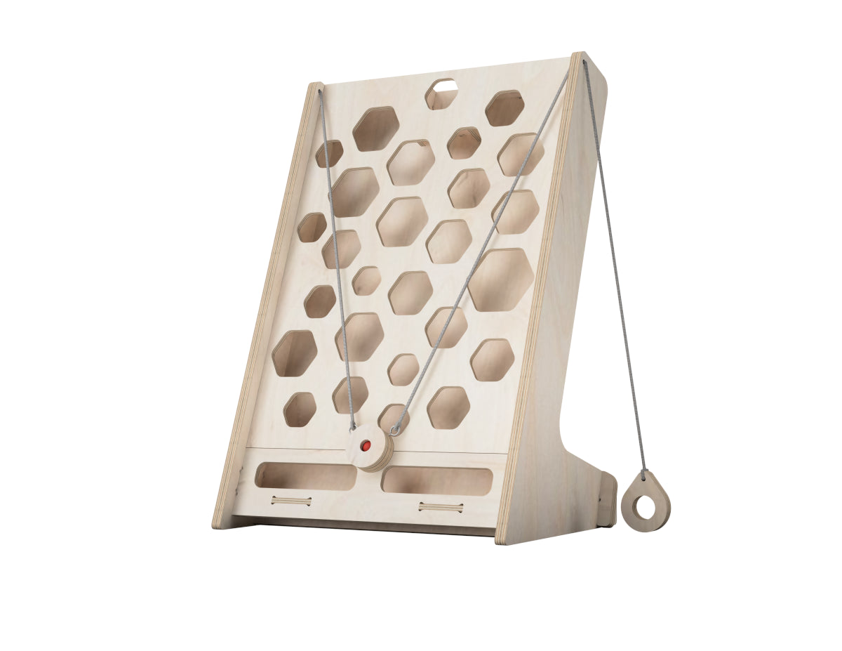 Universal Mole Hole Game - DXF file rendered from angled view for CNC cutting