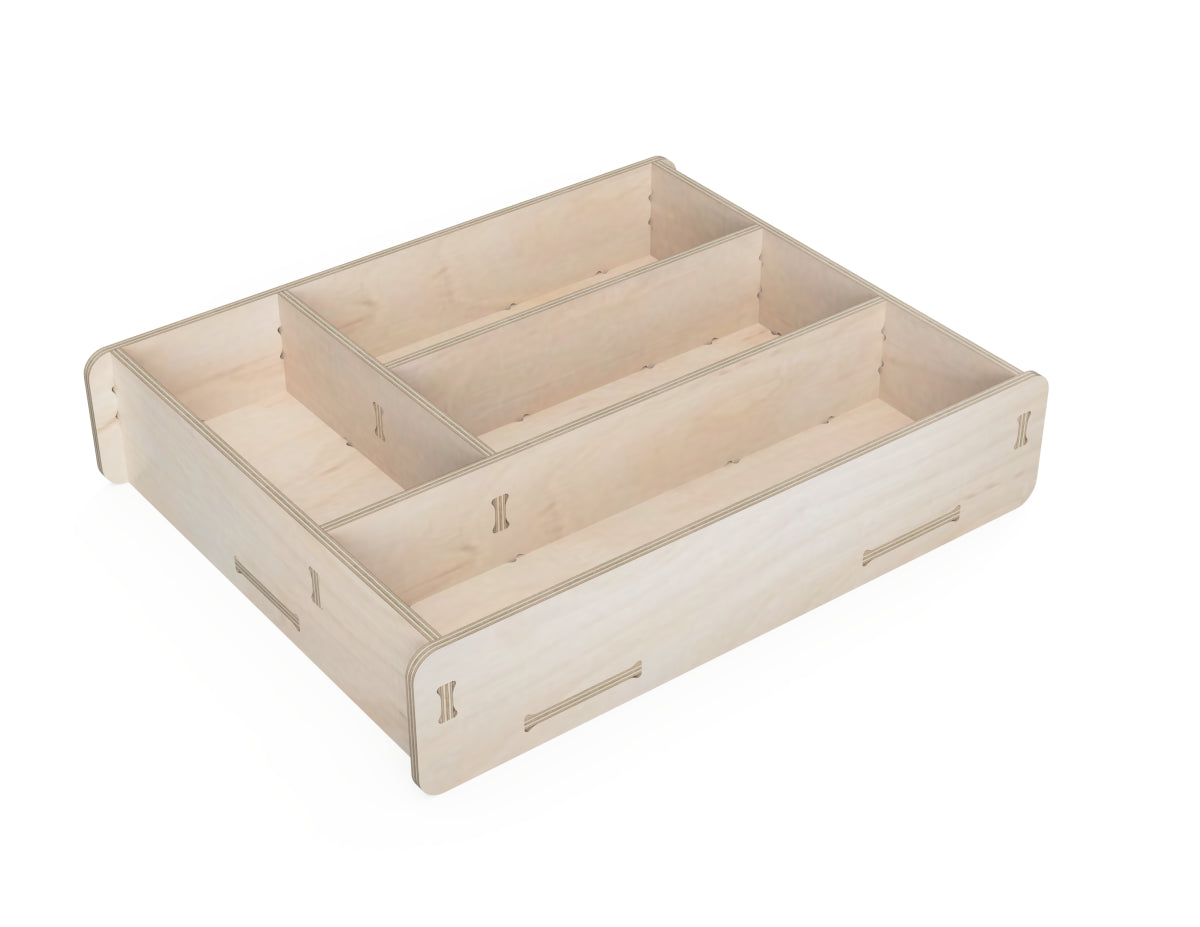 Utensil Tray Free CNC DXF file design overview
