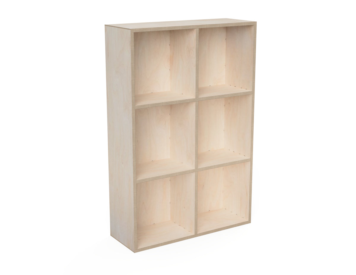 Detailed DXF drawing of wall shelf - 3 x 2 cubes for CNC router