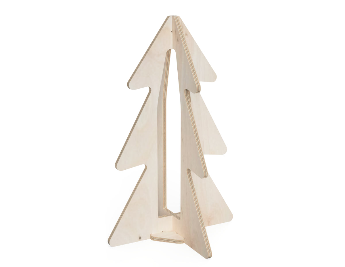 Detailed DXF drawing of wine bottle holder - christmas tree for CNC router