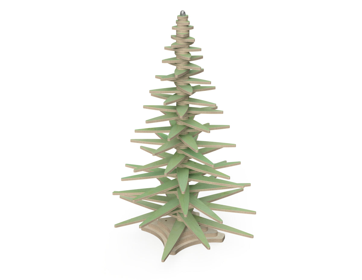 Wooden Christmas Tree Free CNC DXF file design overview