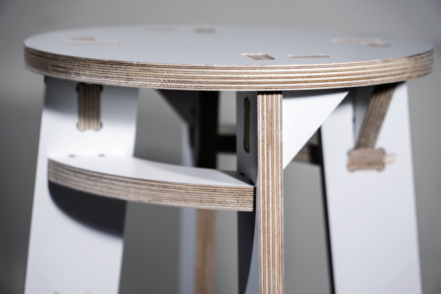 Bar Stool DXF file CNC-ready design showing joints and assembly features
