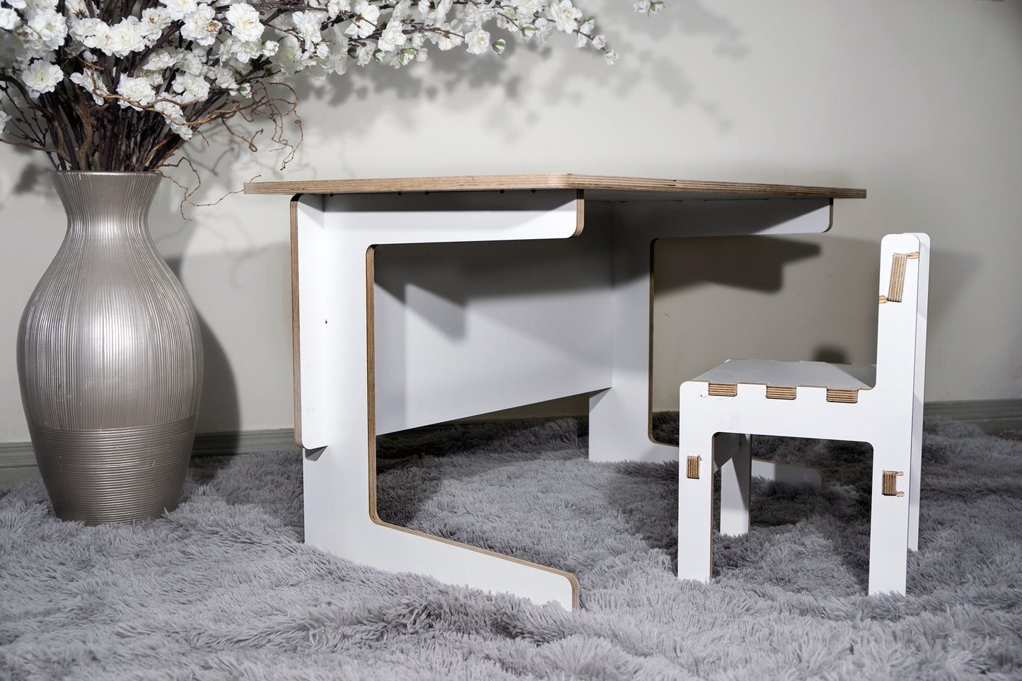 Children's Table DXF file CNC DXF file design overview