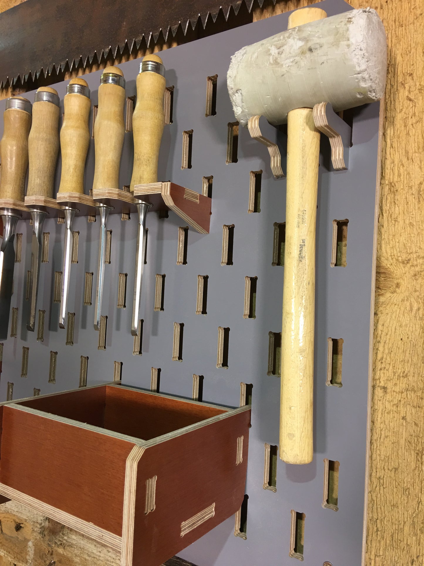 Rendered view of pegboard dxf file layout from DXF file