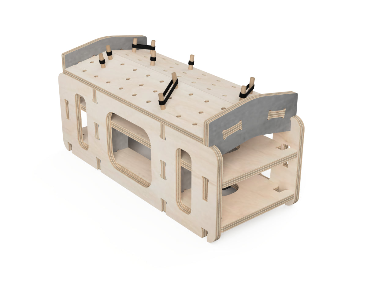 2 Player Extension for Simple Pinball Table DXF files CNC-ready design showing joints and assembly features