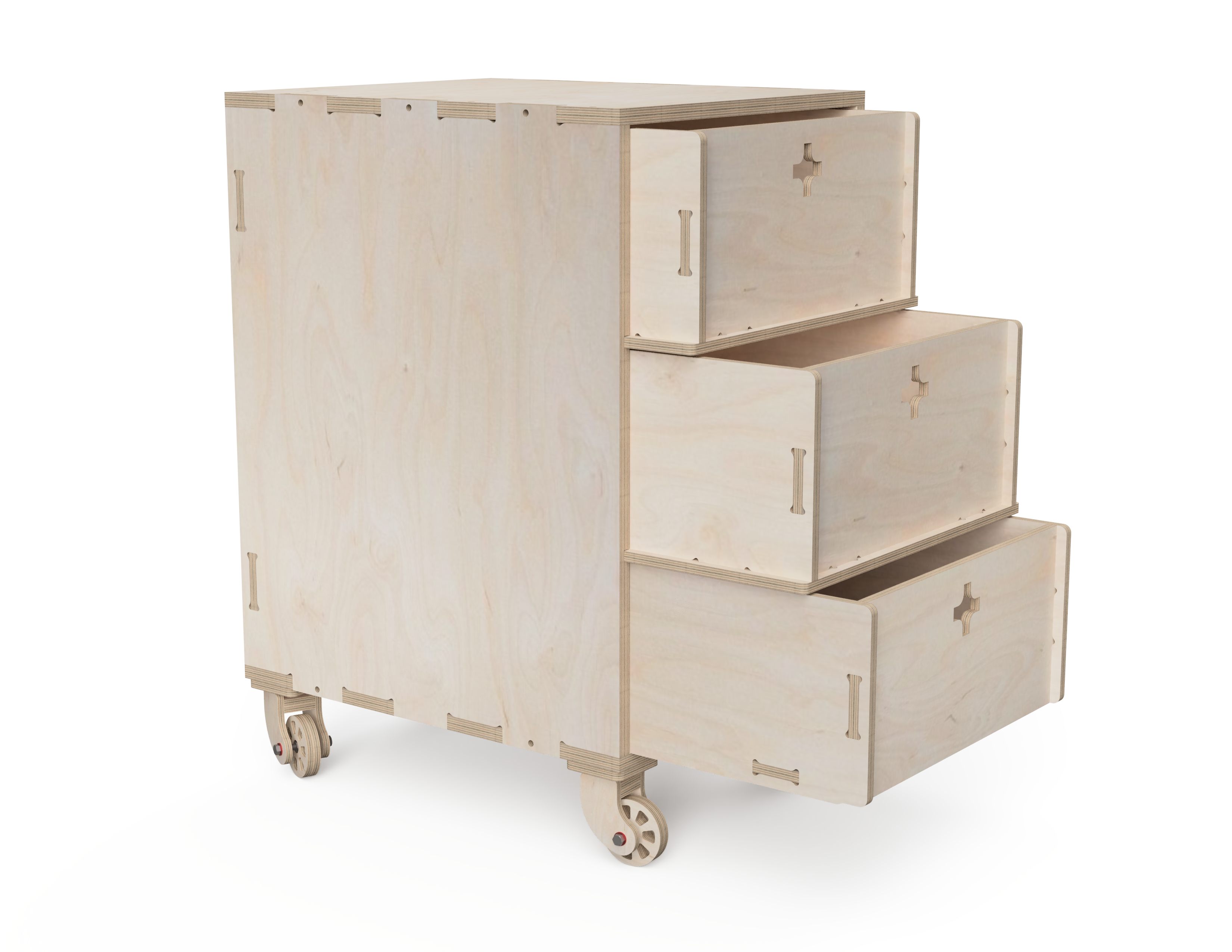 Three Drawer Cabinet For Workshop DXF Files – Aribabox