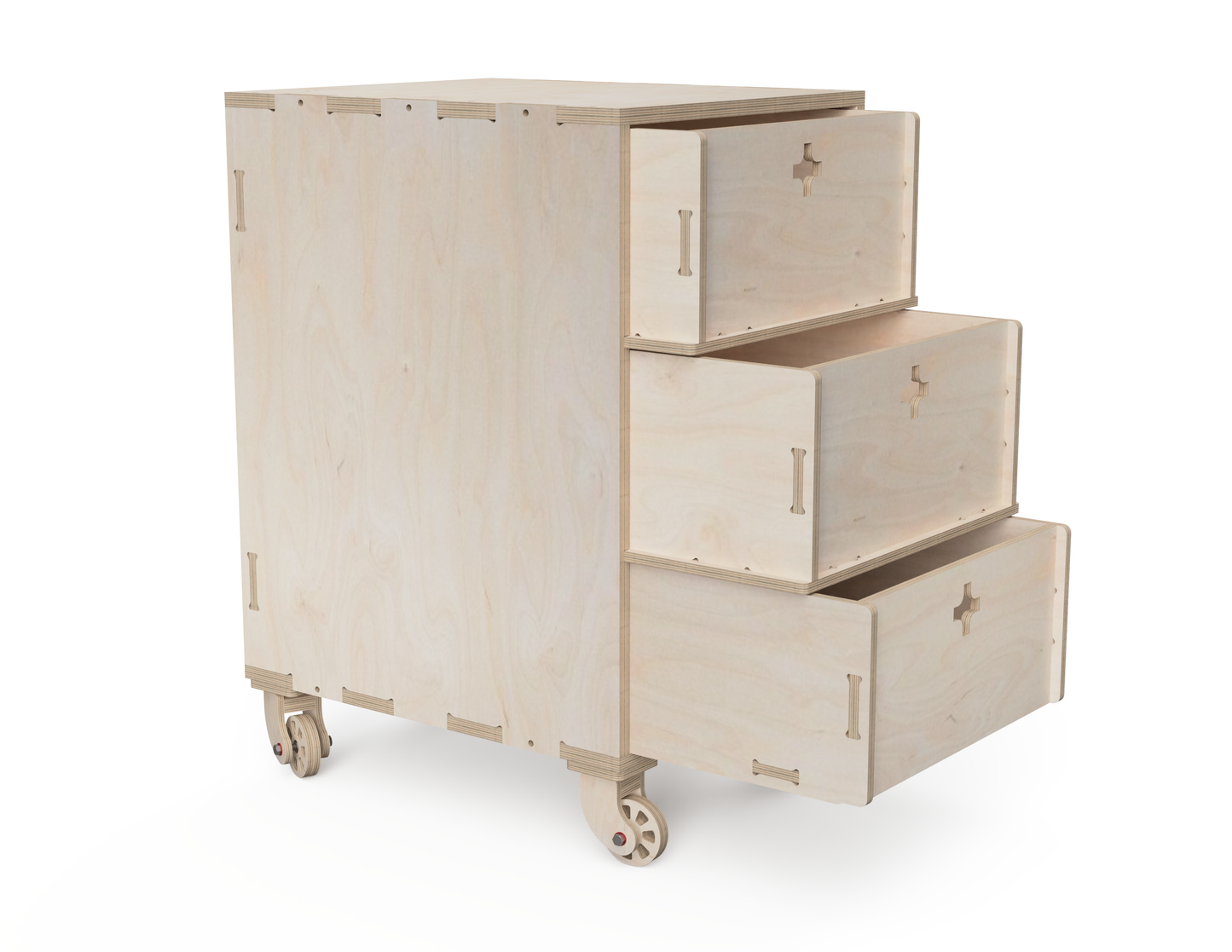 Three Drawer Cabinet For Workshop DXF Files
