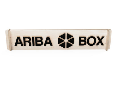 Aribabox Logo - French Cleat Attachment - Free DXF Files