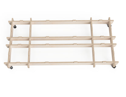 Large modular workbench base frame supports 8 attachments