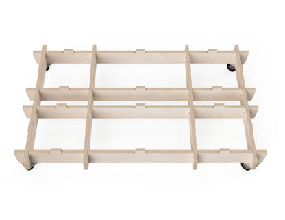 Medium modular workbench base frame CNC cut design - free dxf files