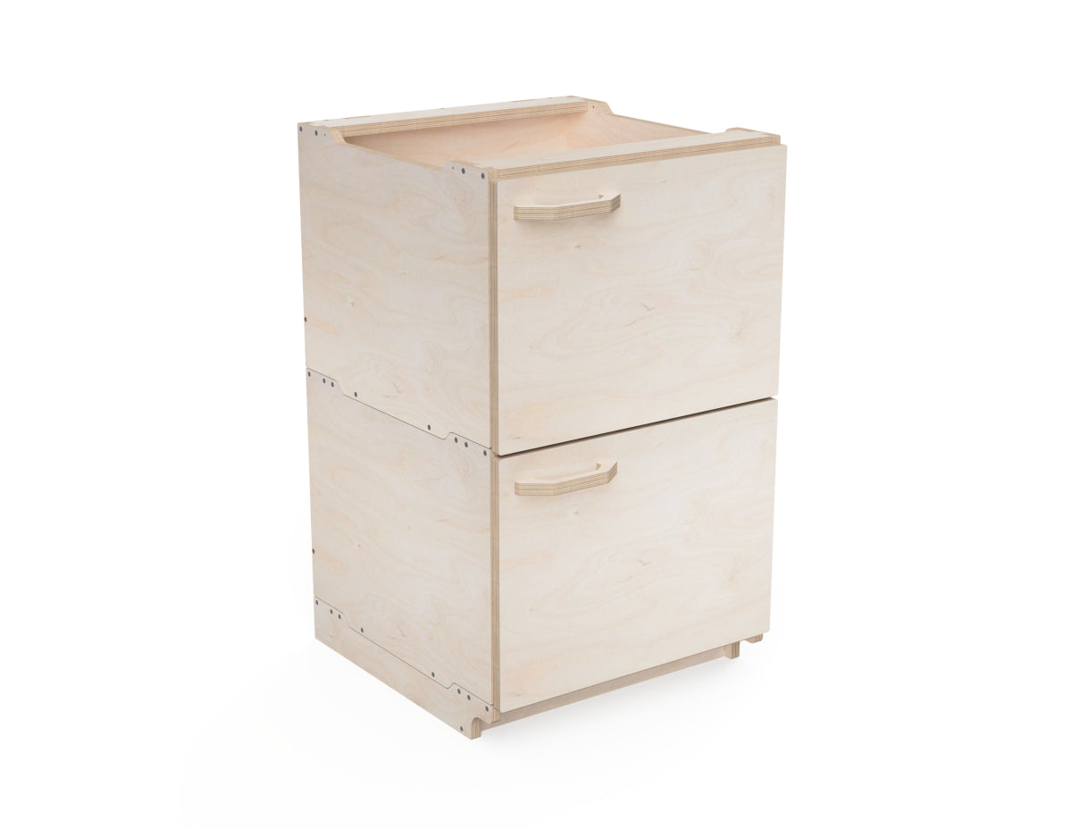 CNC workshop cabinet module with built-in door