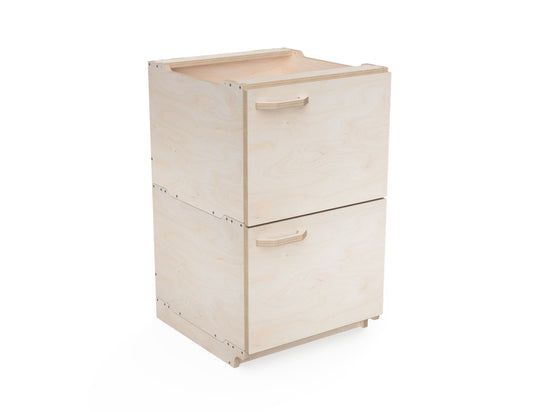 CNC workshop cabinet module with built-in door