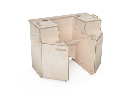 CNC woodworking project files for custom miter saw station