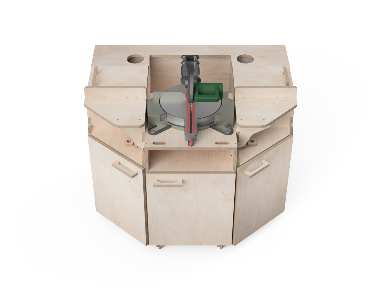 Miter saw station CNC furniture design for  CNC routers
