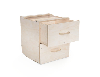 Cabinet module with drawers opened – CNC project example