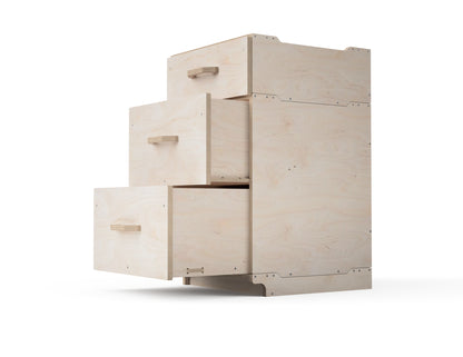 Modular Workshop Cabinet DXF – Large module with 2 drawers