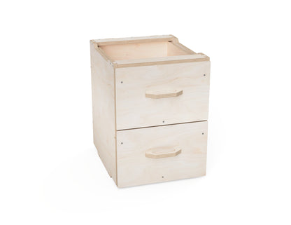 Stackable modular cabinet section – 475 mm width, 2 drawers