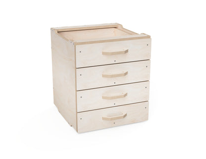 Render showing 550 mm width modular workshop cabinet section