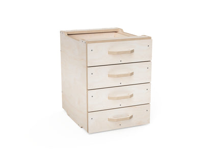 Render showing 475 mm width modular workshop cabinet section