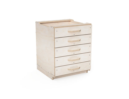 Render of modular workshop cabinet large with 5 drawers stacked.