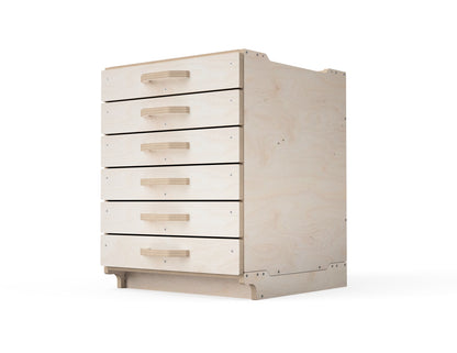 Close-up of modular cabinet drawer design, CNC DXF file