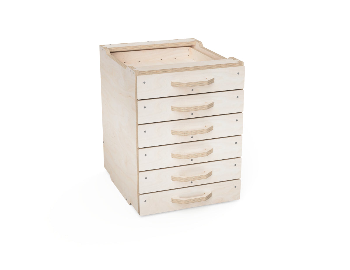 Modular cabinet section in 475 mm width, DXF render