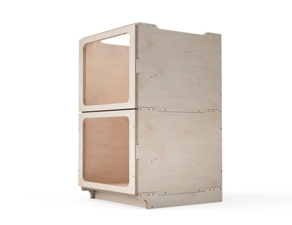 Render showing multiple cabinet modules combined in a workshop.