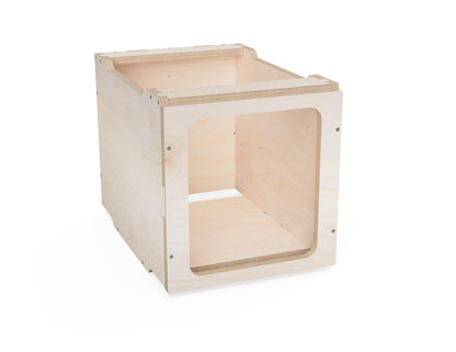 Stacked modular workshop cabinets for custom storage setup.