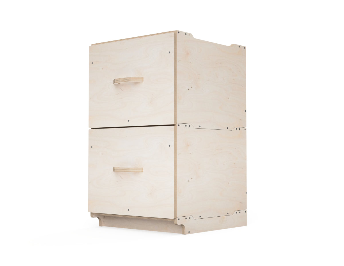 Medium cabinet module stacked with other modules