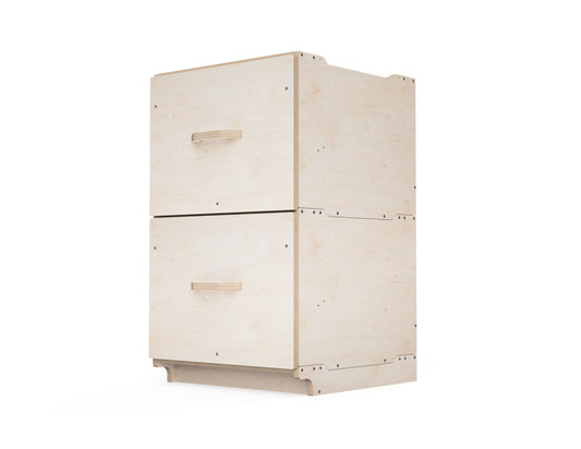 Medium cabinet module stacked with other modules