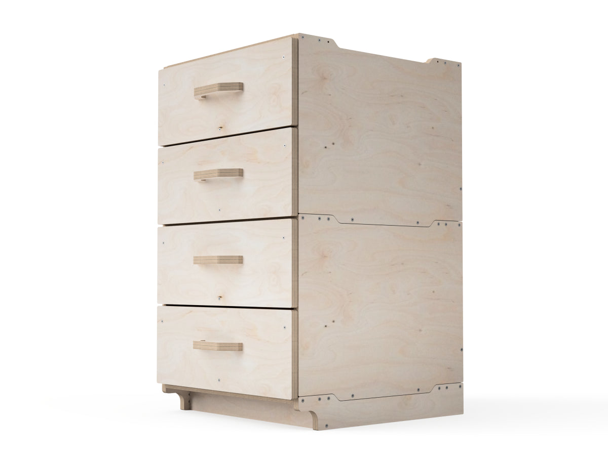 DIY CNC workshop cabinet project render in modern style