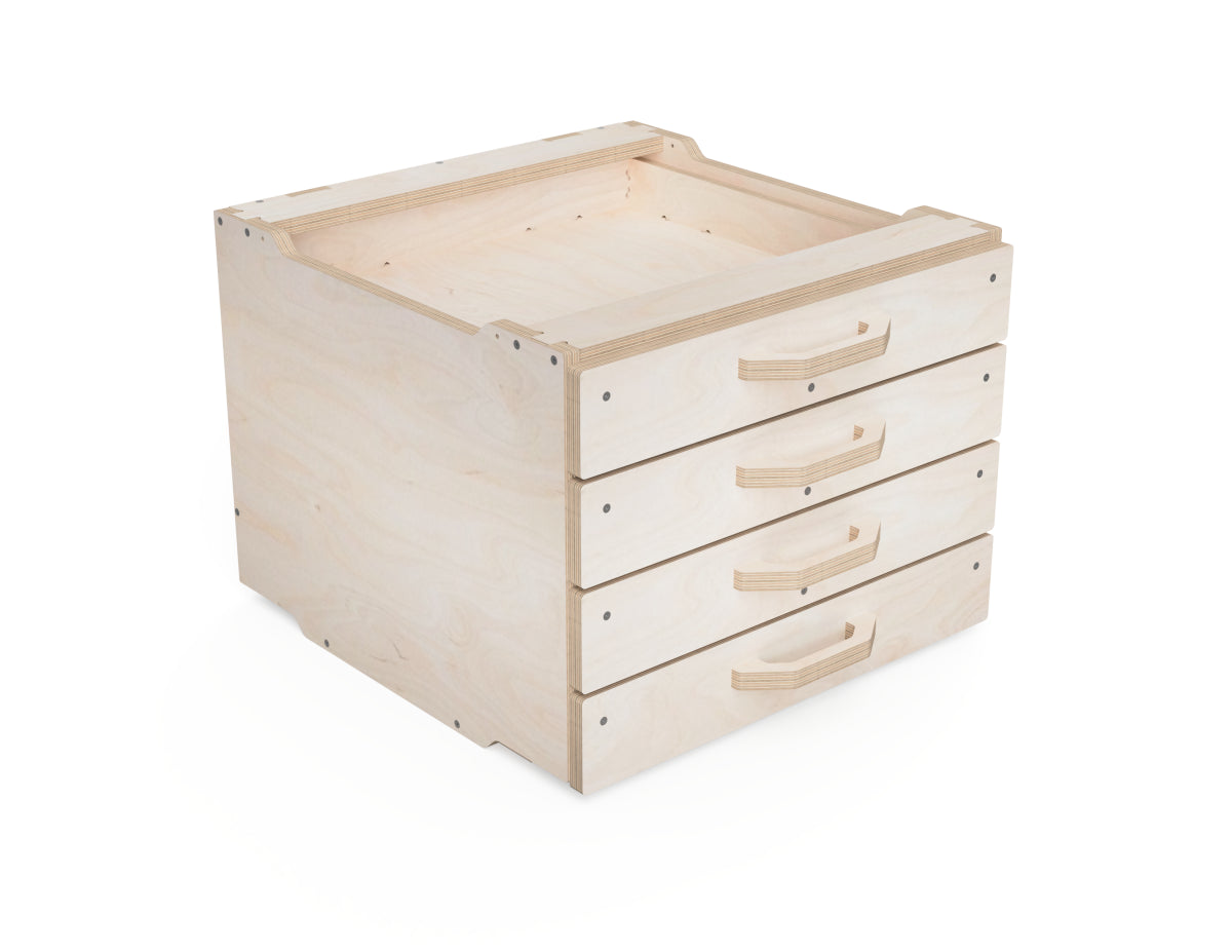 DIY workshop storage cabinet 475 mm wide with 4 drawers