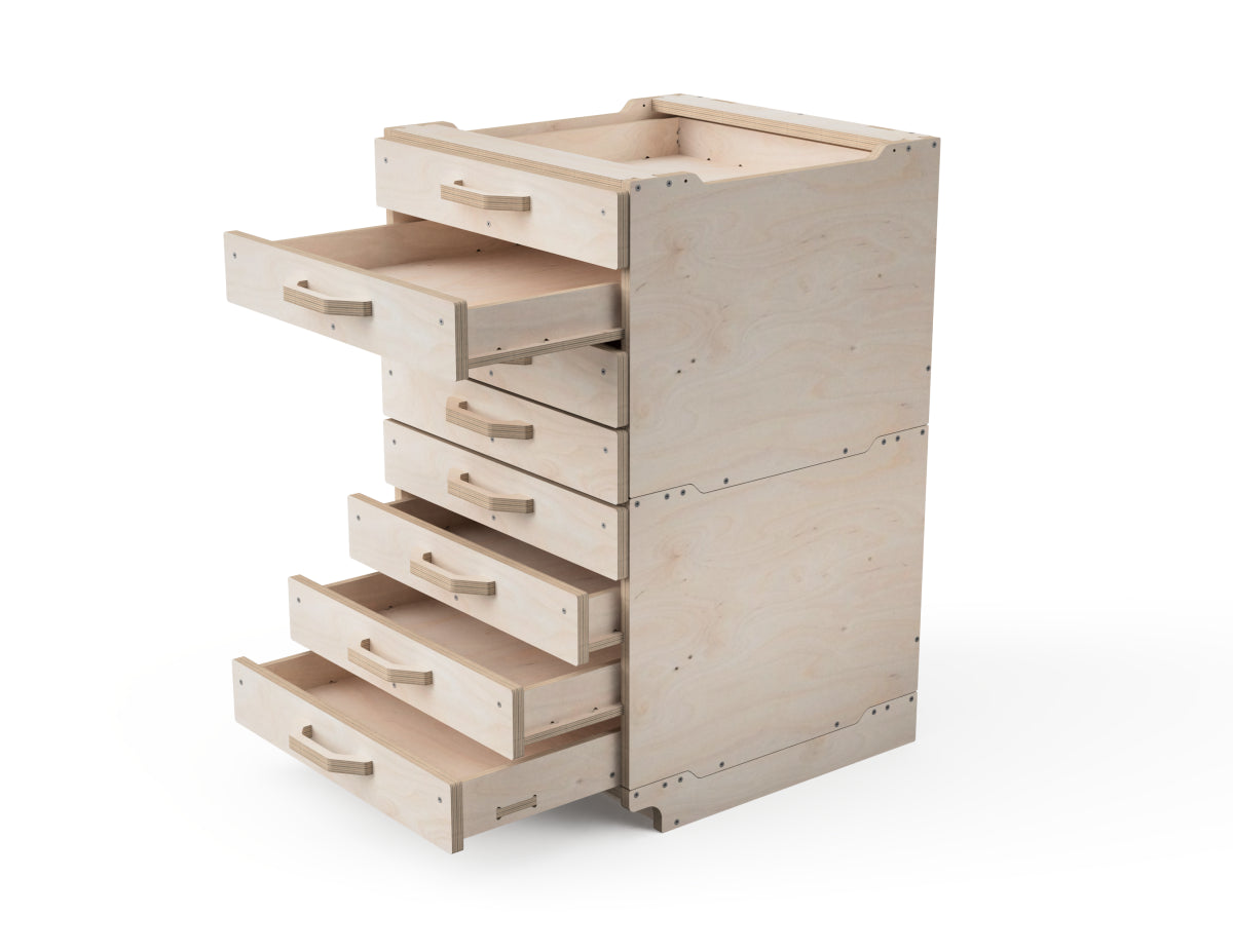 CNC project for modular workshop cabinet 550 mm width