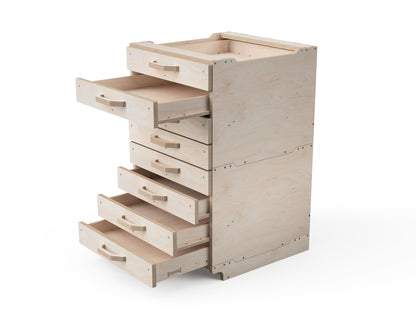 CNC project for modular workshop cabinet 550 mm width