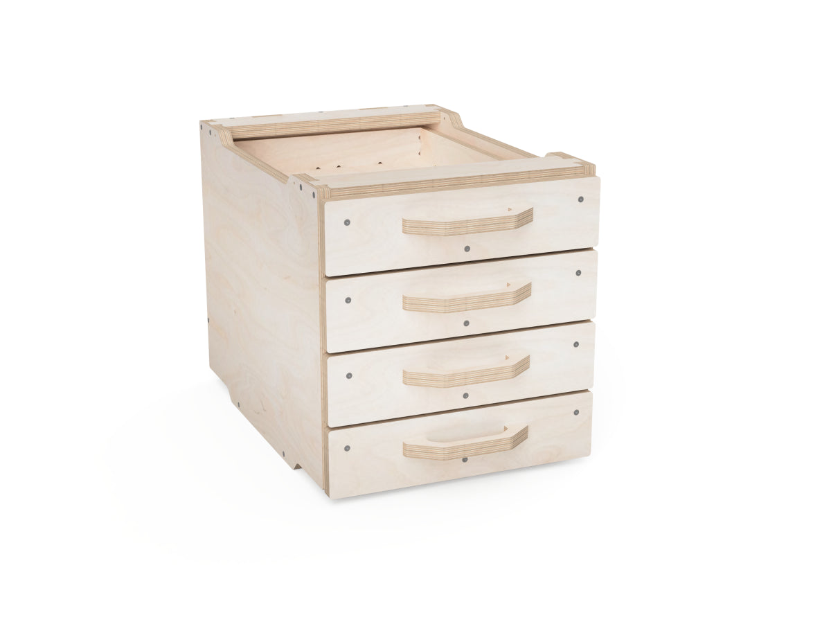 Modular Storage Dxf File Modular Workshop Cabinet - Medium 4 Drawers DXF Files for CNC – Aribabox