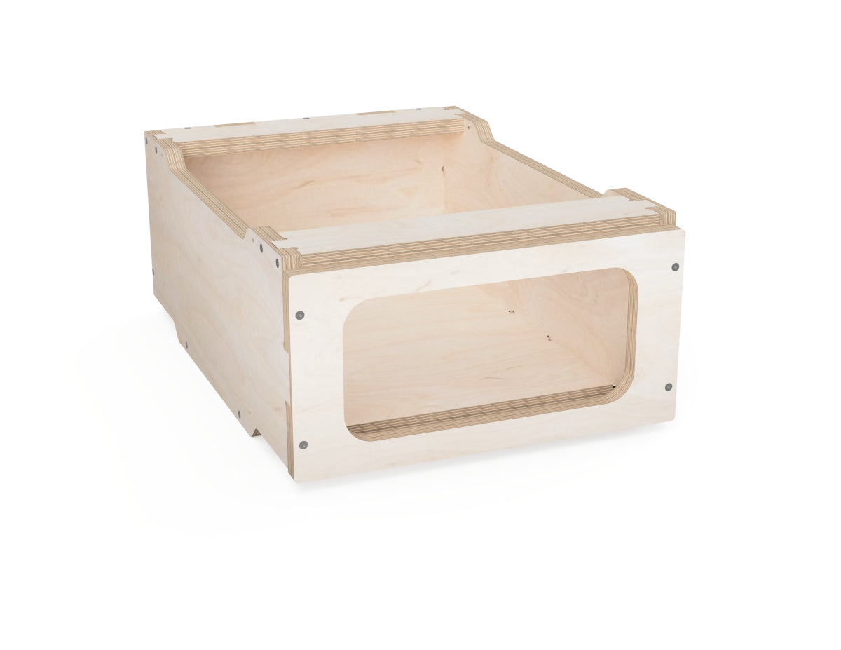 400 mm compact open shelf module for workshop storage