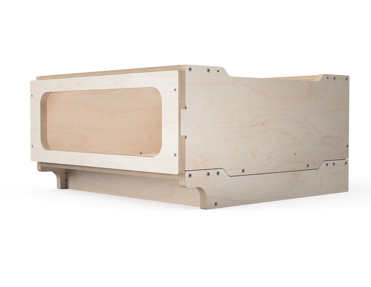 Modular workshop cabinet small open shelf module render