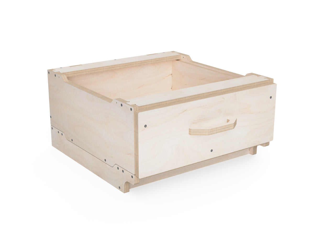 Three width variations of the small modular workshop cabinet module.