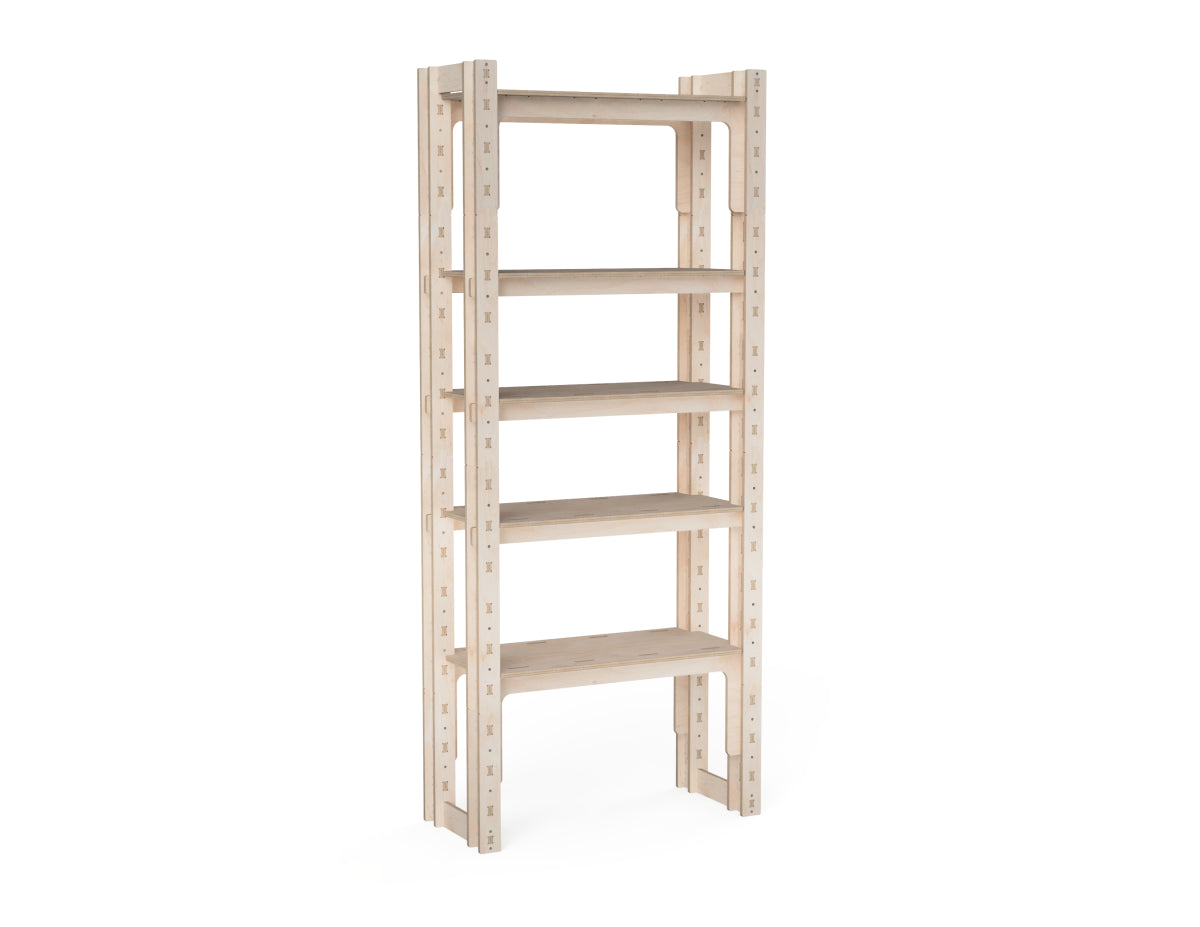 Modular plywood storage shelf CNC DXF files