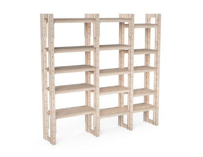 CNC cut plywood modular storage shelf