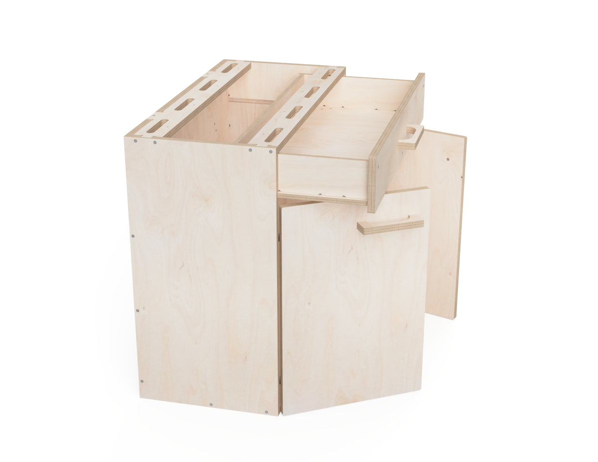 Double module workbench attachment for tools and jigs