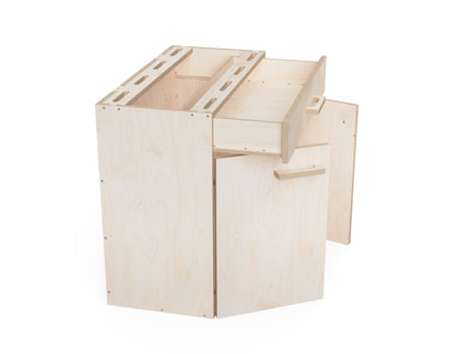 Double module workbench attachment for tools and jigs
