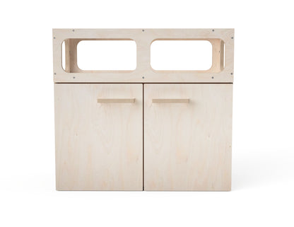 Open shelf cabinet attachment for modular CNC workbench system